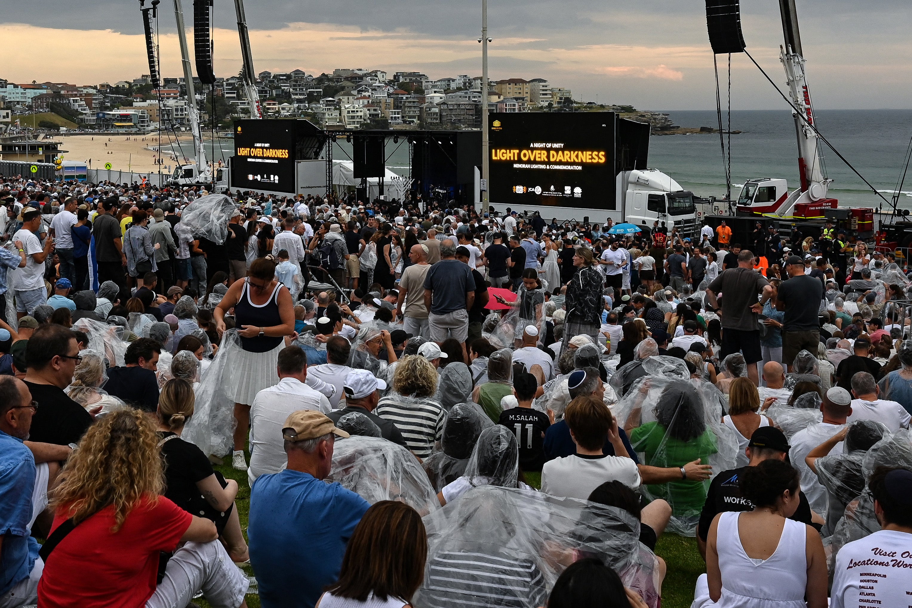 <p>Mourners attend the memorial held for the victims of a shooting at Bondi Beach in Sydney on December 21, 2025</p>