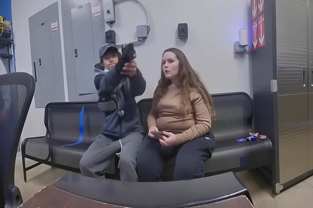 <p>Shane Newman, 21, pulled out a gun and aimed it at a Canton police officer at an Ohio Walmart after he was suspected of shoplifting</p>