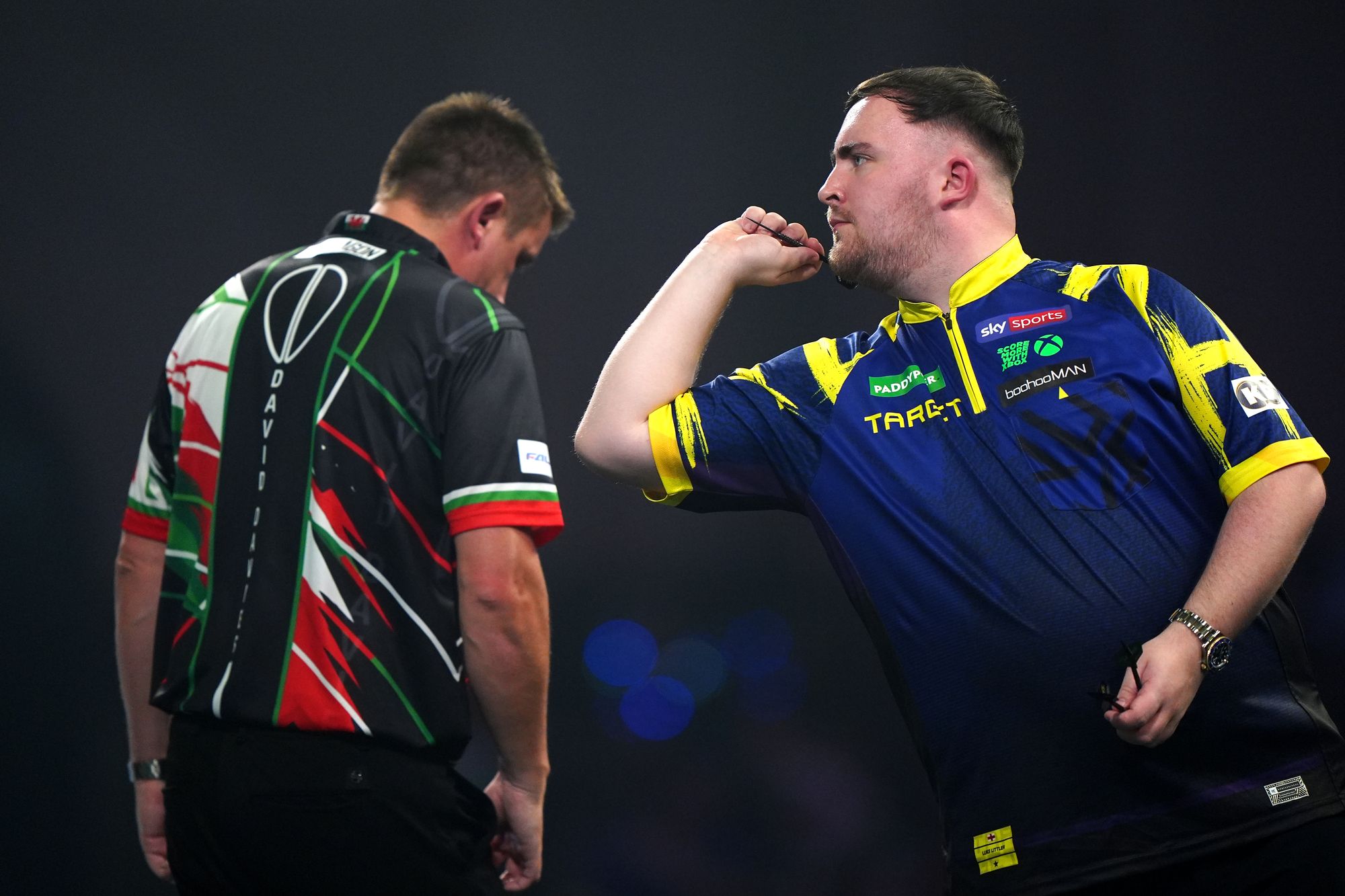 Littler faced a testing match against David Davies but was stronger on the doubles