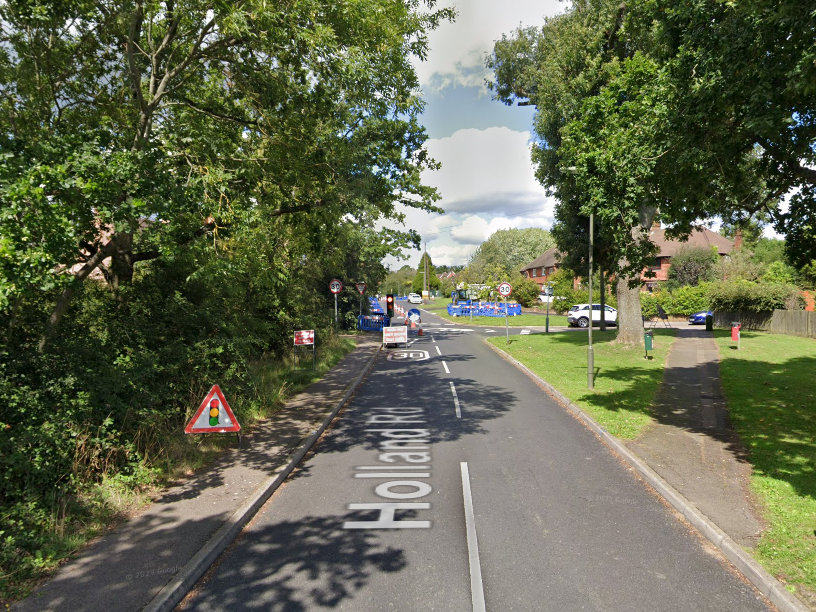 The fatal crash happened on Holland Road in Hurst Green, Surrey