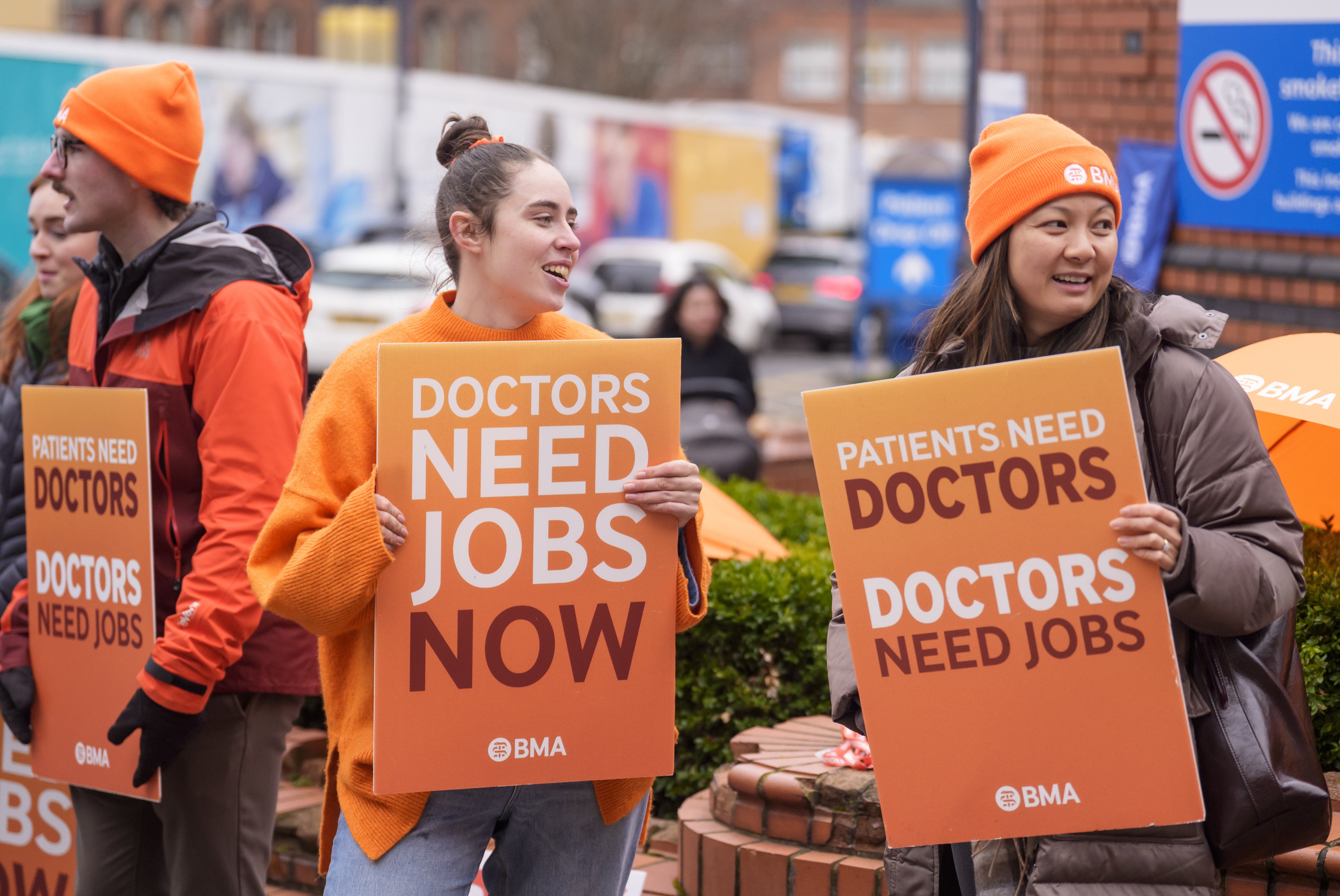 <p>Resident doctors in England voted to take industrial action in the run-up to Christmas as part of the British Medical Association’s dispute with the Government over jobs and pay (Danny Lawson/PA)</p>
