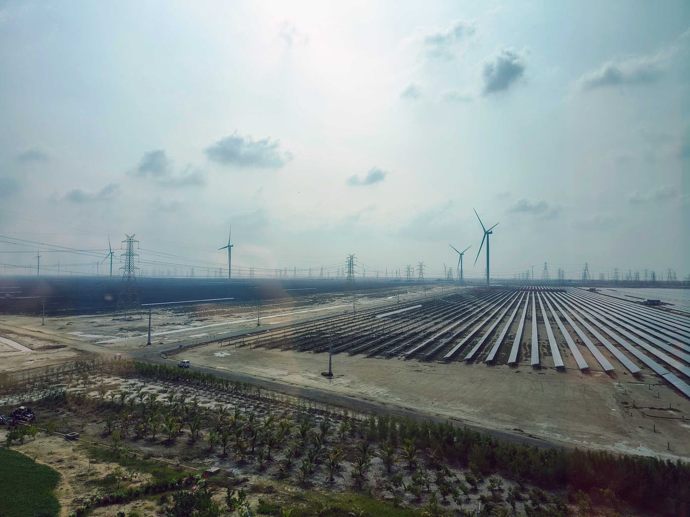 An illustration shows particles being shot into the atmosphere