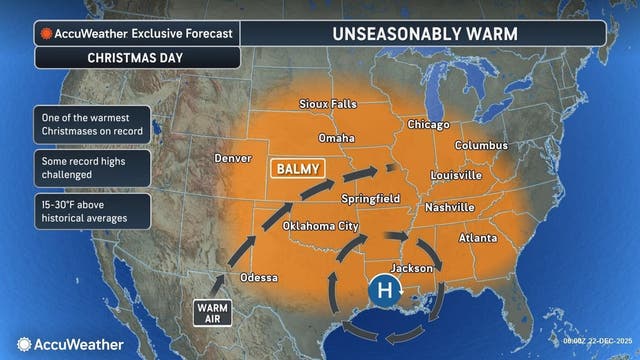 Which parts of the US can expect a white Christmas this year – and ...