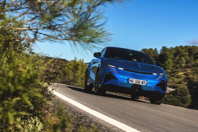 <p>The Alpine A390 is the French F1 team's new all-electric family model</p>