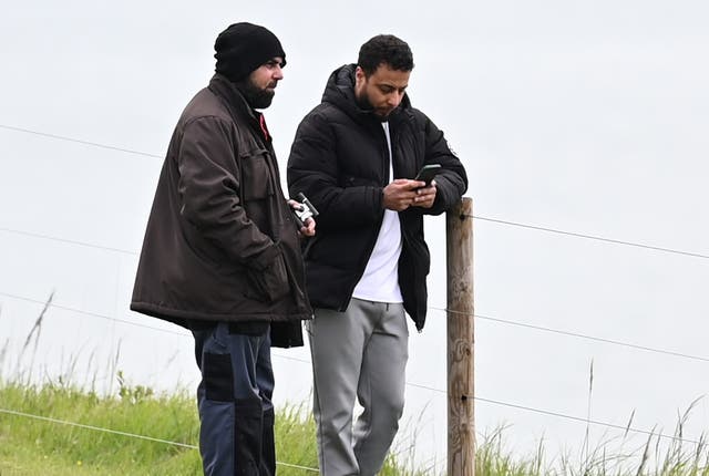 <p>Amar Hussein, left, and Walid Saadaoui in Dover</p>