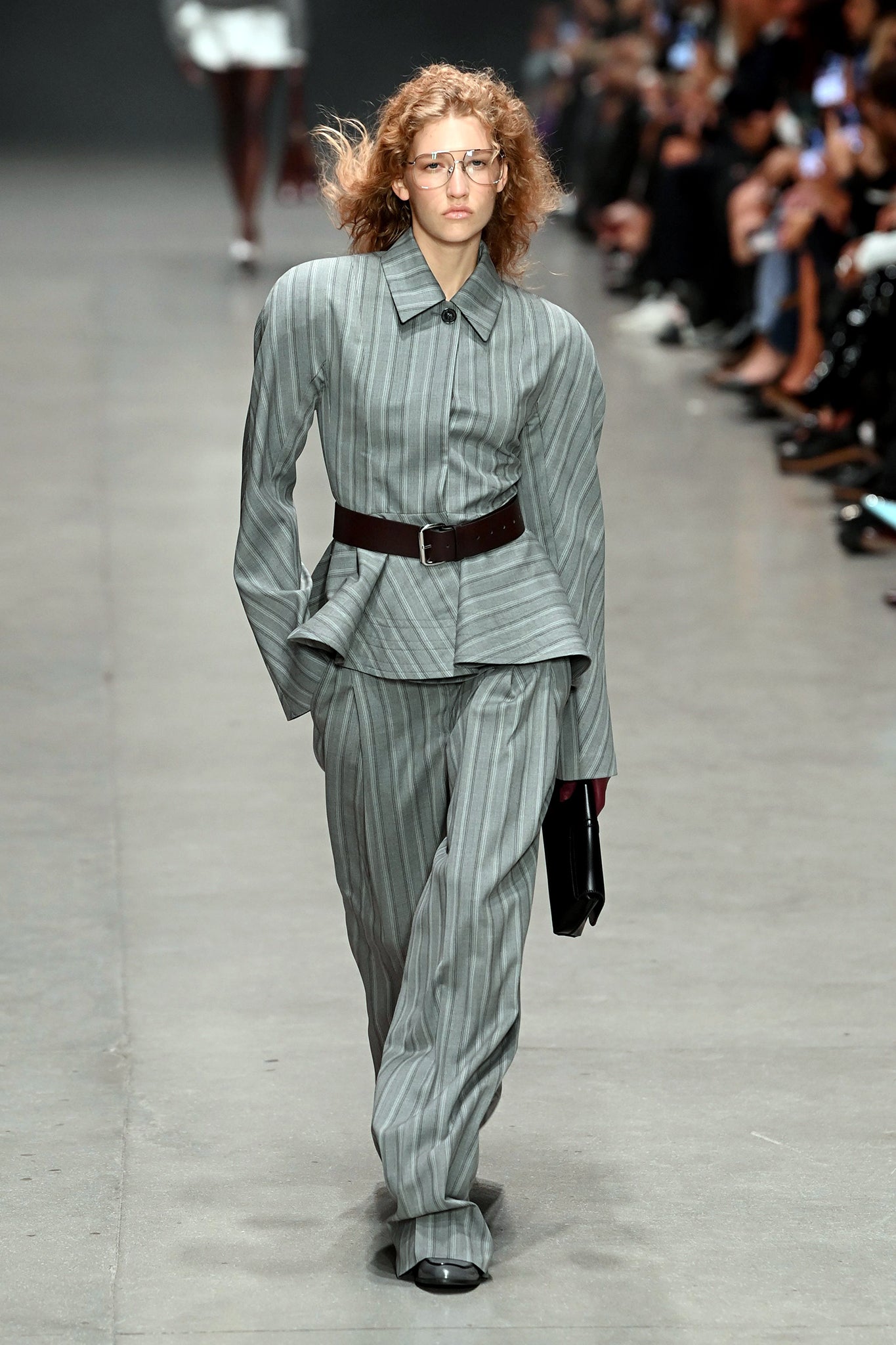 Stella McCartney’s take on a grey suit this season