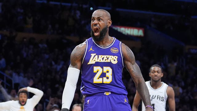 Spurs Lakers Basketball