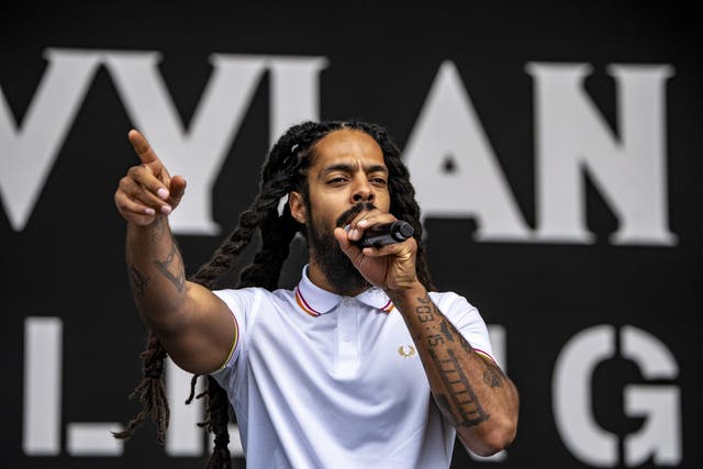 Bob Vylan performing during the Glastonbury Festival (Ben Birchall/PA)