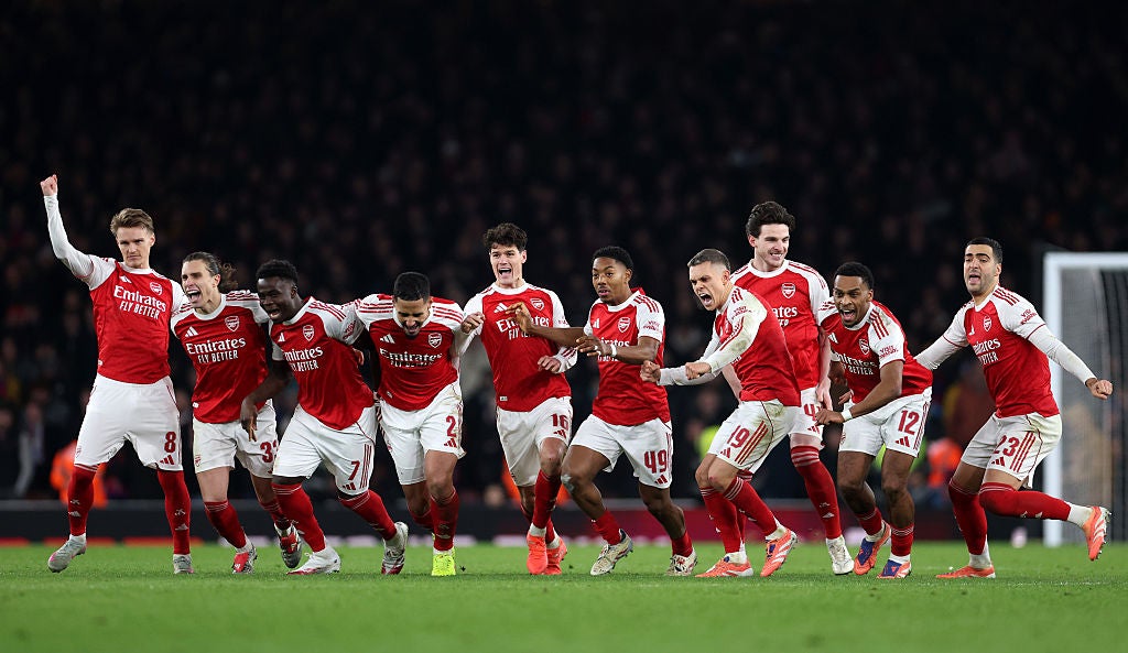 Arsenal outlast Crystal Palace in marathon shootout to reach Carabao Cup semi-finals