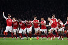 Arsenal vs Crystal Palace live: Gunners win thrilling penalty shootout to book Carabao Cup semi-final berth
