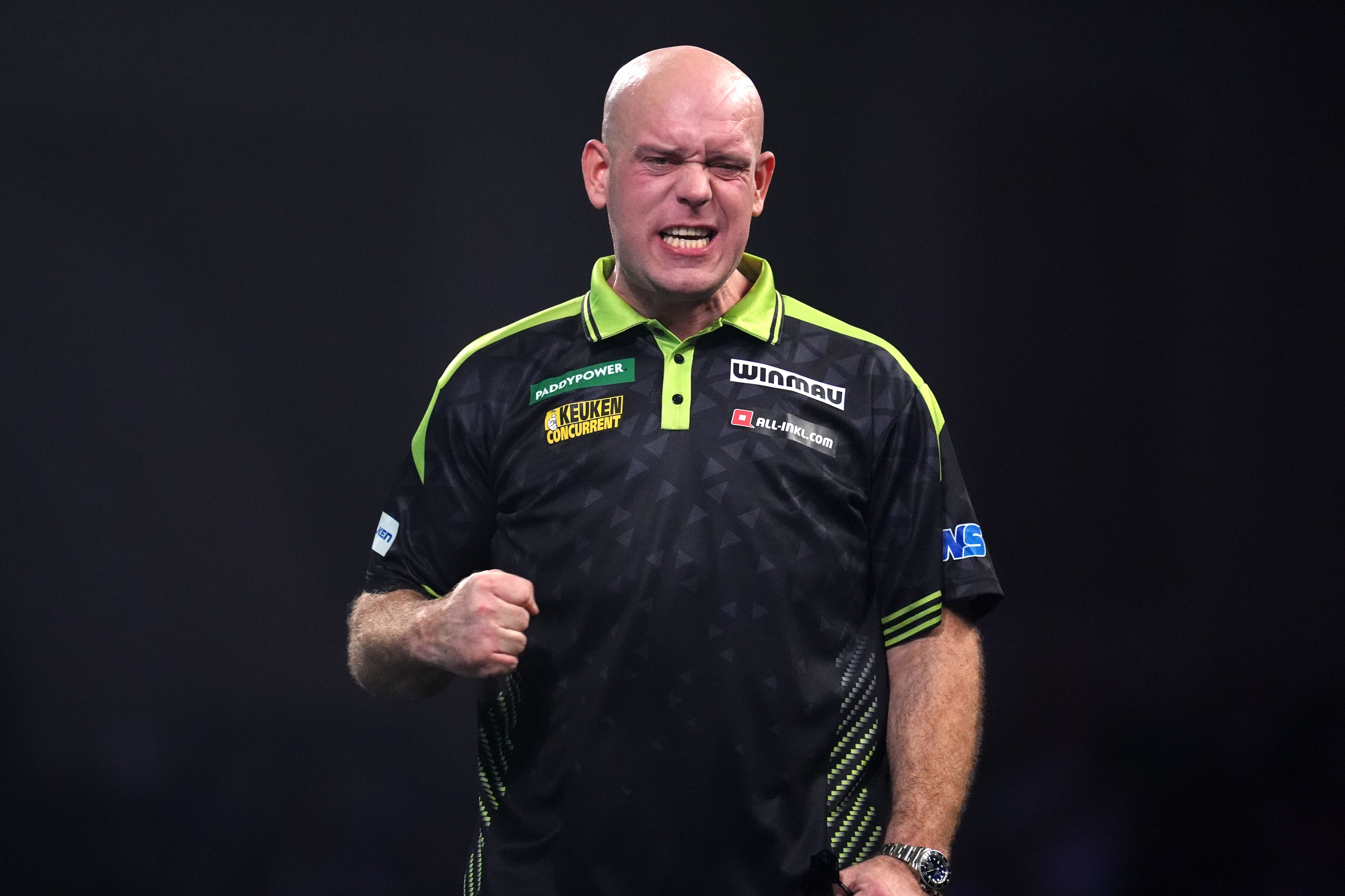 Michael van Gerwen looked in ominous form (Adam Davy/PA)