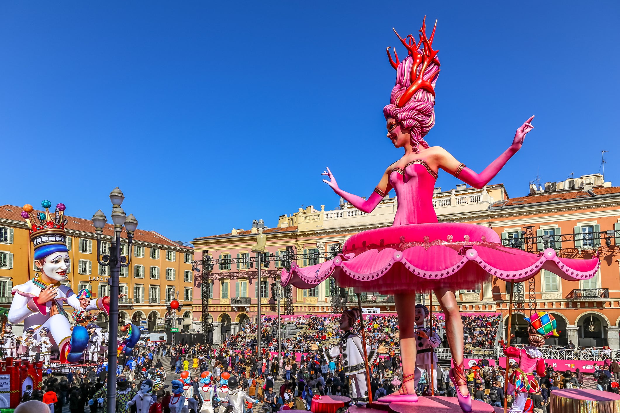 Nice Carnival is held from 11 February to 1 March
