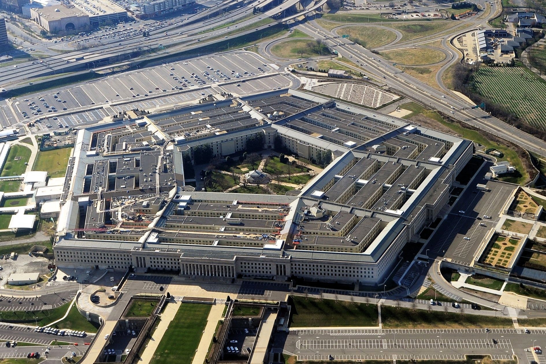 <p>The Pentagon, which is the headquarters of the United States Department of War (DOW), pictured on 26 December 2011</p>