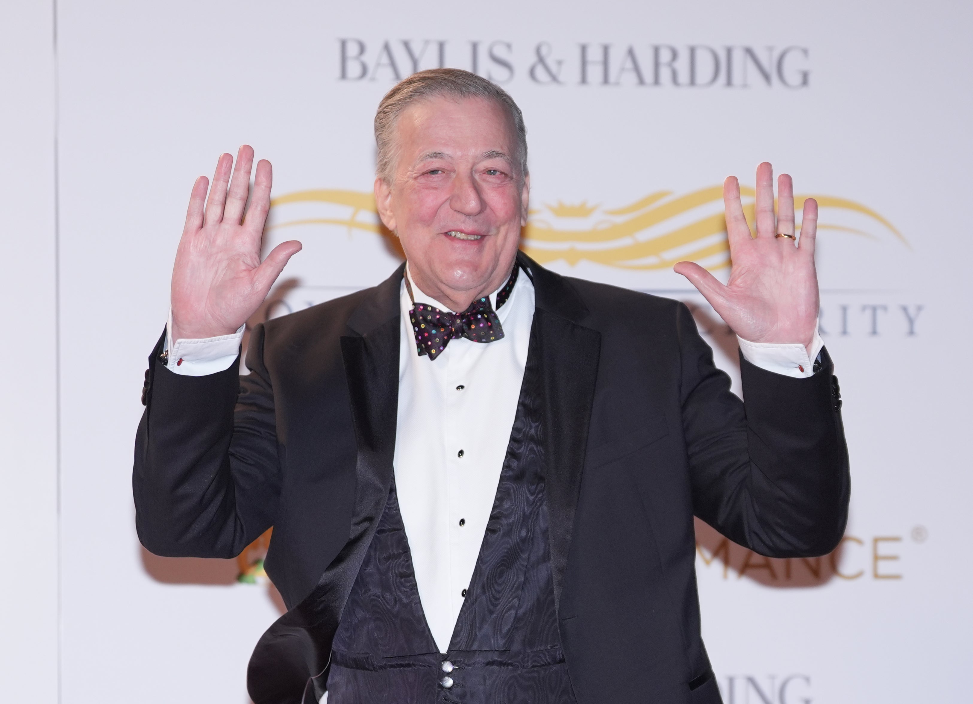 Sir Stephen Fry revealed he told Claudia Winkleman he did not want to be a traitor (Yui Mok/PA)