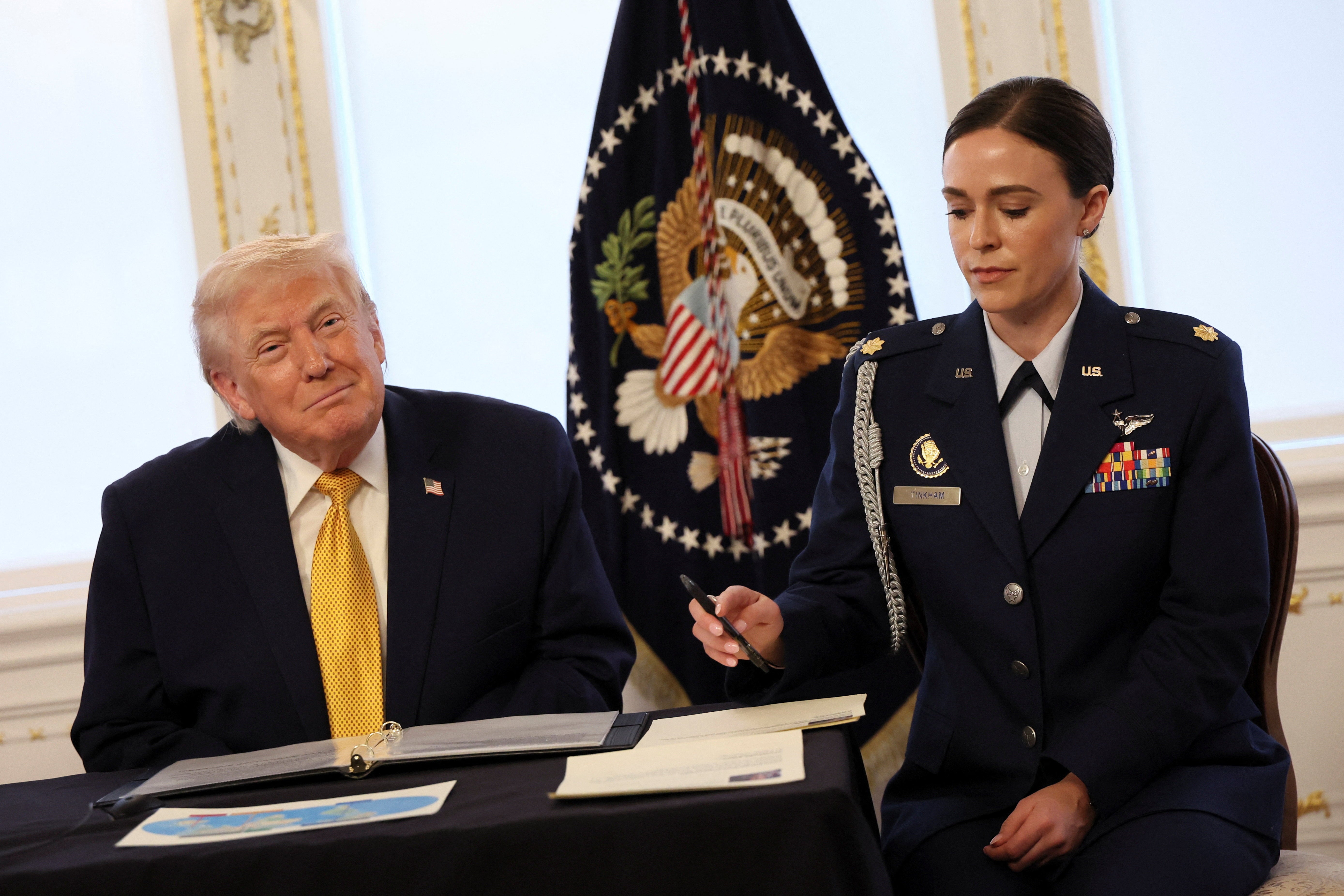 A call to military members had faltered for less than a minute when officials began ejecting the media