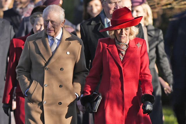 <p>King Charles at Sandringham on Christmas Day</p>