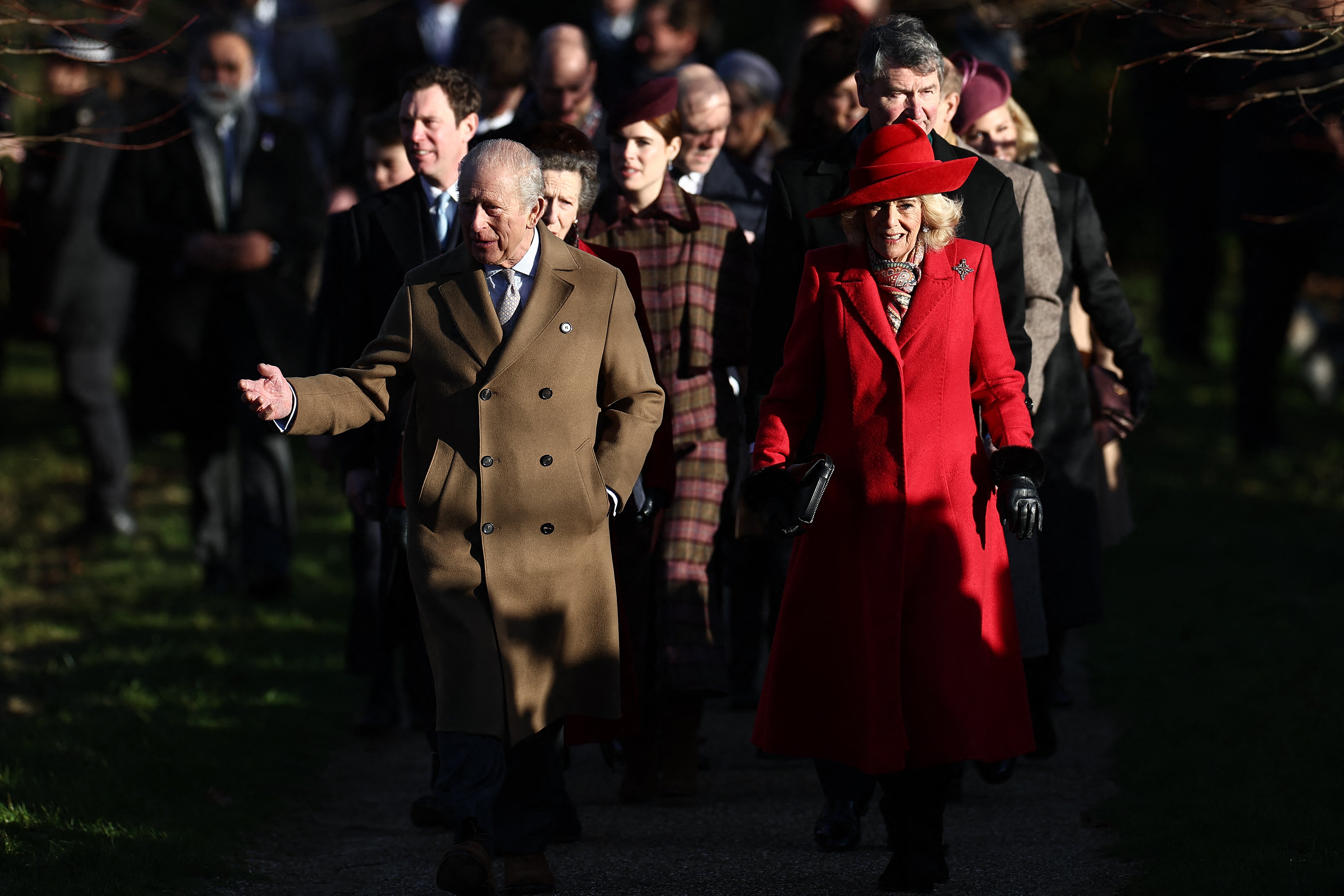 Royal family gather at Sandringham on Christmas Day - without disgraced Andrew