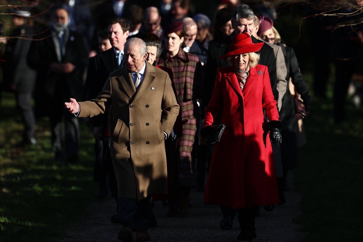 Royal family gather at Sandringham on Christmas Day - without disgraced Andrew Royal family gather at Sandringham on Christmas Day - without disgraced Andrew