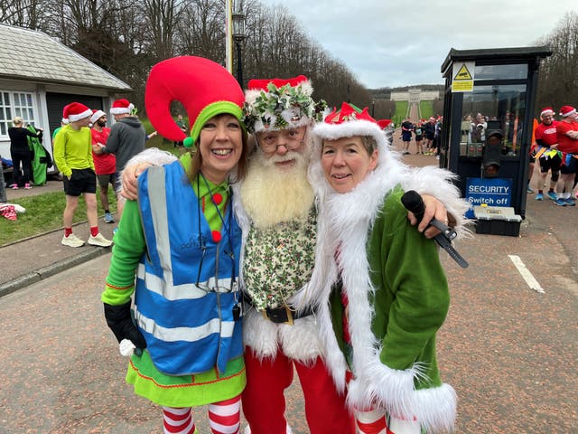 <p>Thousands took part in parkruns across Ireland on Christmas Day morning</p>