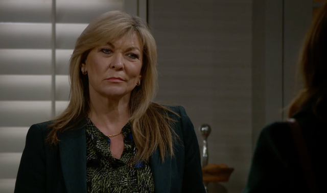 <p>Claire King as Kim in 'Emmerdale'</p>