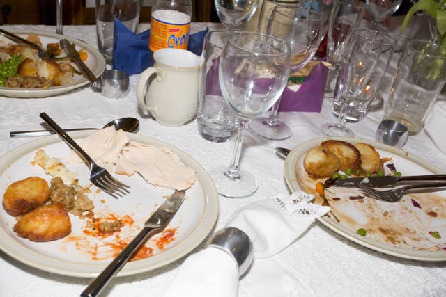 Some 85,000 tonnes of edible Christmas food is expected to be thrown away this festive season (Alamy/PA)