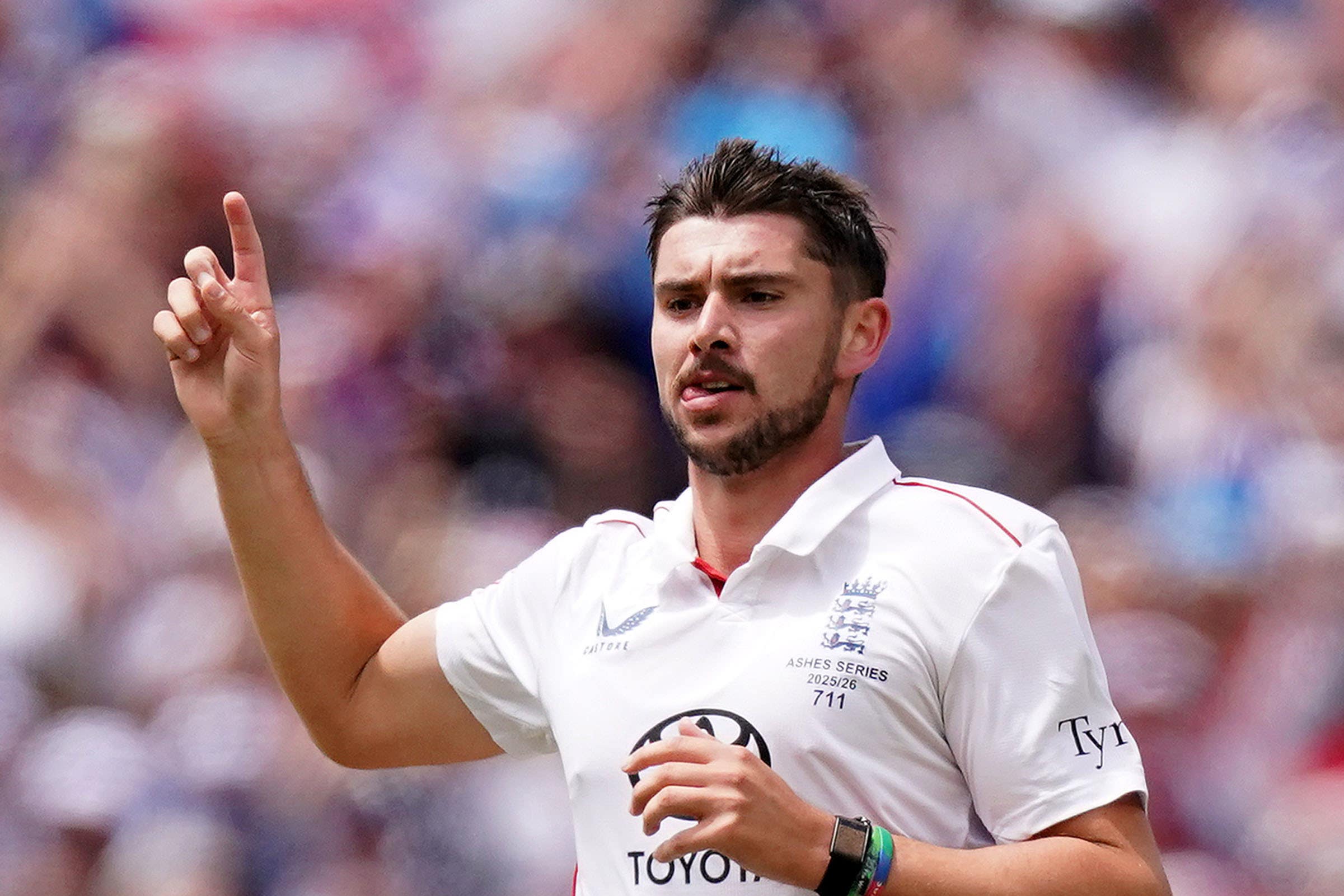 England�s Josh Tongue celebrates taking the wicket of Australia’s Steve Smith (not pictured) on day one of the fourth NRMA Insurance Ashes Series 2025 test at Melbourne Cricket Ground, Australia (Robbie Stephenson/PA)