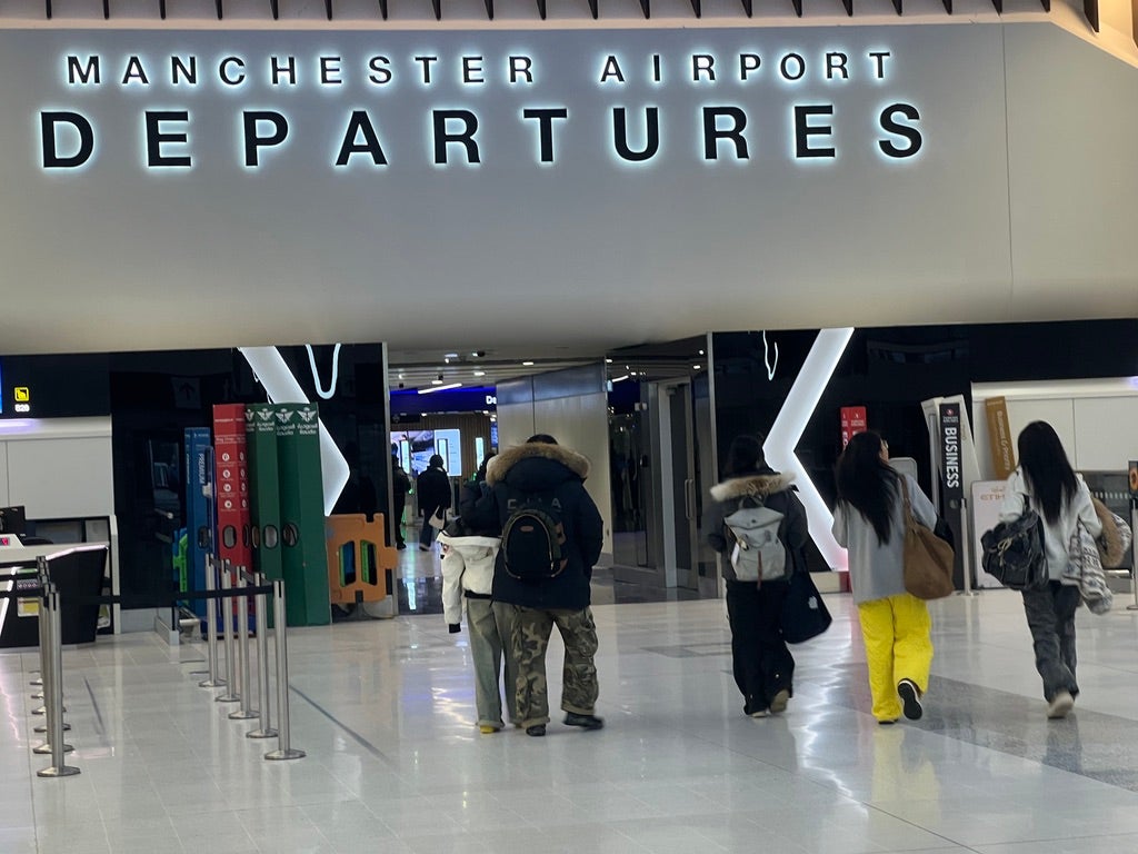 Going places: Manchester airport Terminal 2, which is experiencing its busiest-ever December