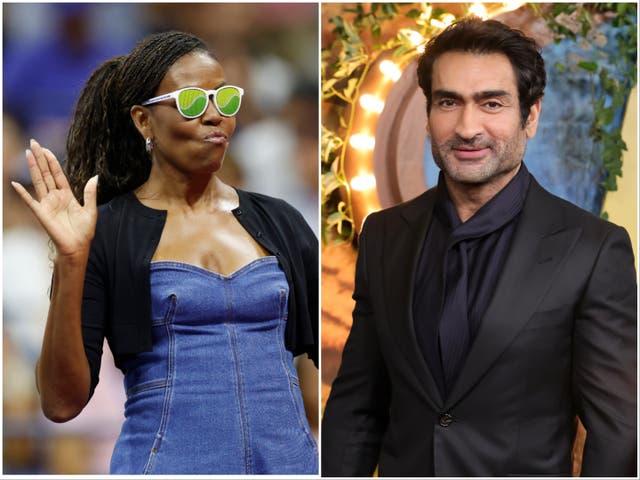 <p>Michelle Obama and Kumail Nanjiani</p>