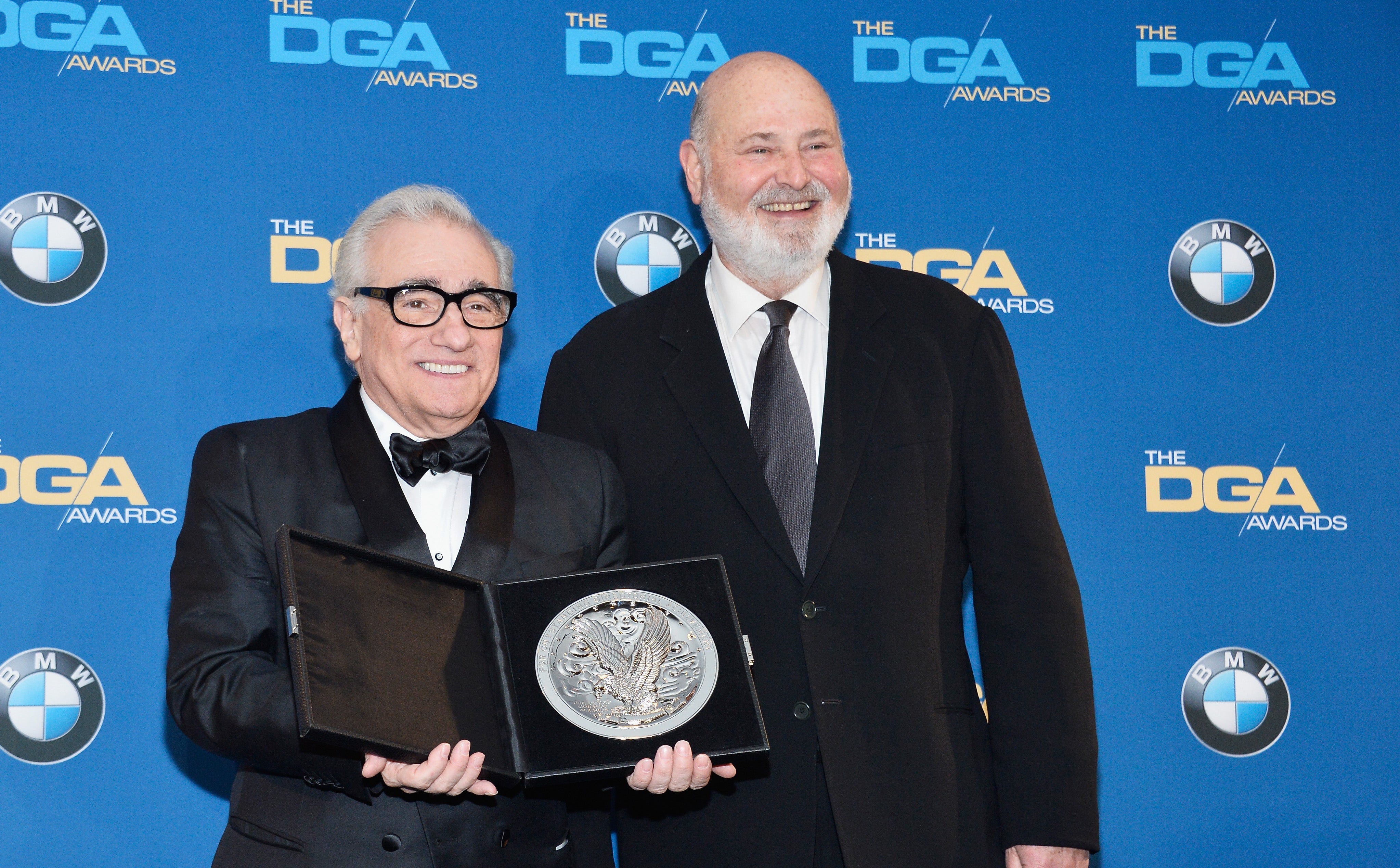 <p>Martin Scorsese, left, and Rob Reiner at the 66th Annual Directors Guild Of America Awards</p>