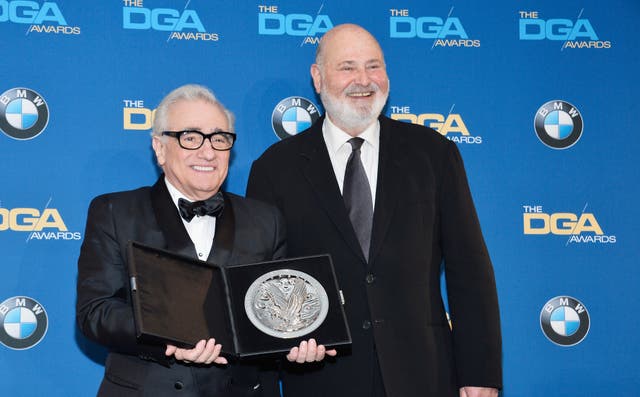<p>Martin Scorsese, left, and Rob Reiner at the 66th Annual Directors Guild Of America Awards</p>