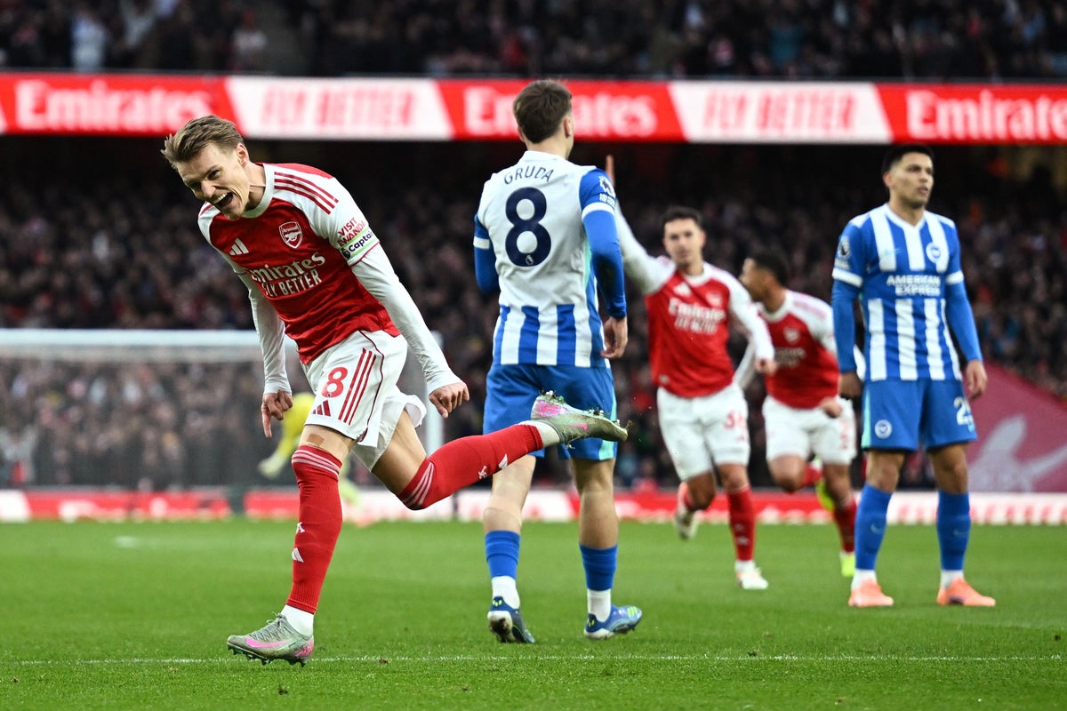 Arsenal v Brighton live: Injury-hit Gunners playing brilliantly in crunch Premier League clash
