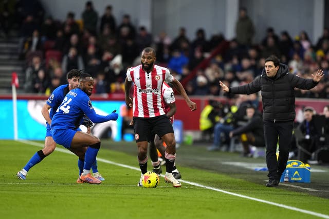 Andoni Iraola, right, is hoping to keep hold of Antoine Semenyo (Jordan Pettitt/PA)