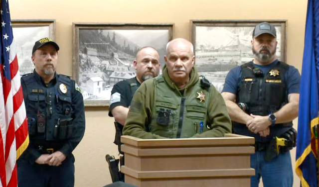 <p>Shoshone County Sheriff William Eddy told reporters three people were injured in a shooting in Wallace, Idaho</p>