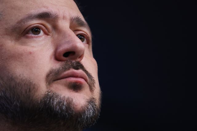 Volodymyr Zelensky is in the US for talks with Donald Trump aimed at agreeing a plan to bring peace to Ukraine (Omar Havana/AP)