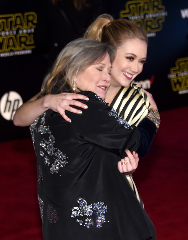<p>Billie Lourd paid tribute to her mom, Carrie Fisher, in an Instagram post nine years after her death</p>
