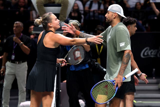 <p>'Battle of the Sexes' - Nick Kyrgios v Aryna Sabalenka</p>