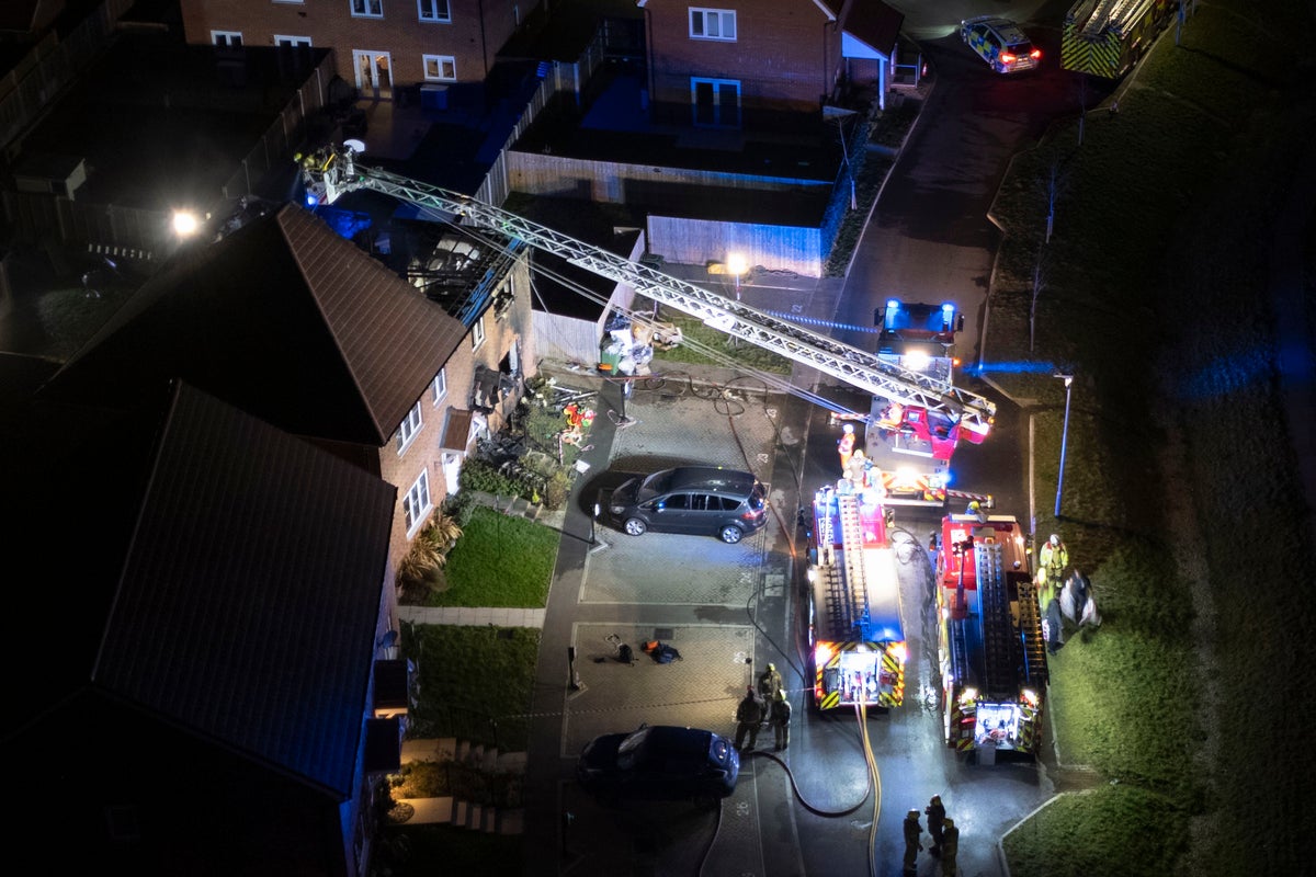 Child dies and another in hospital after Kent house fire