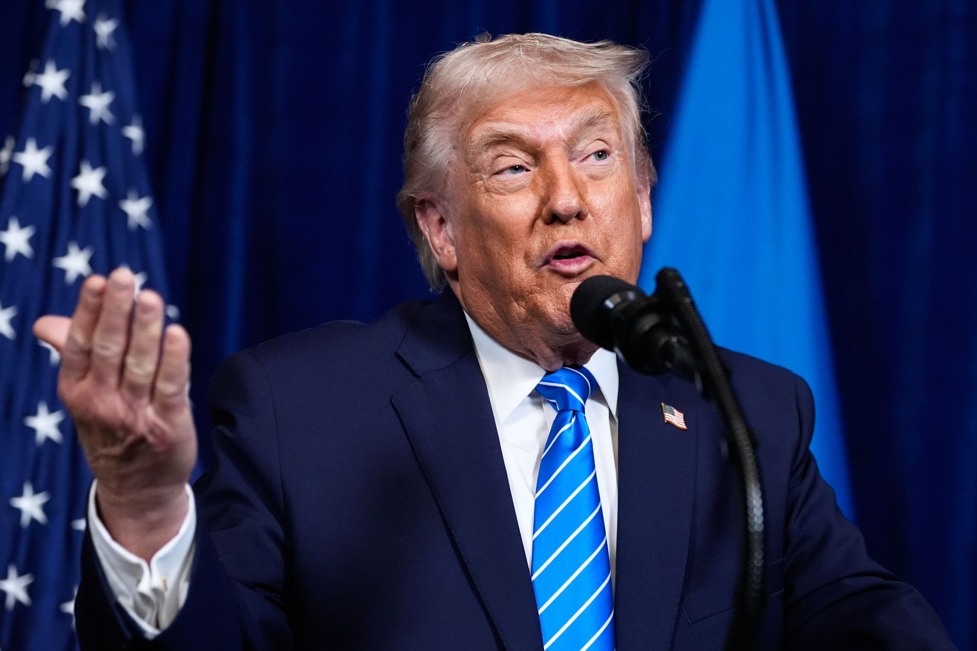 Trump launched into bogus election conspiracy theories and allegations that Russia boosted his campaign as he answered reporters’ questions about what issues are left on the table towards a lasting peace