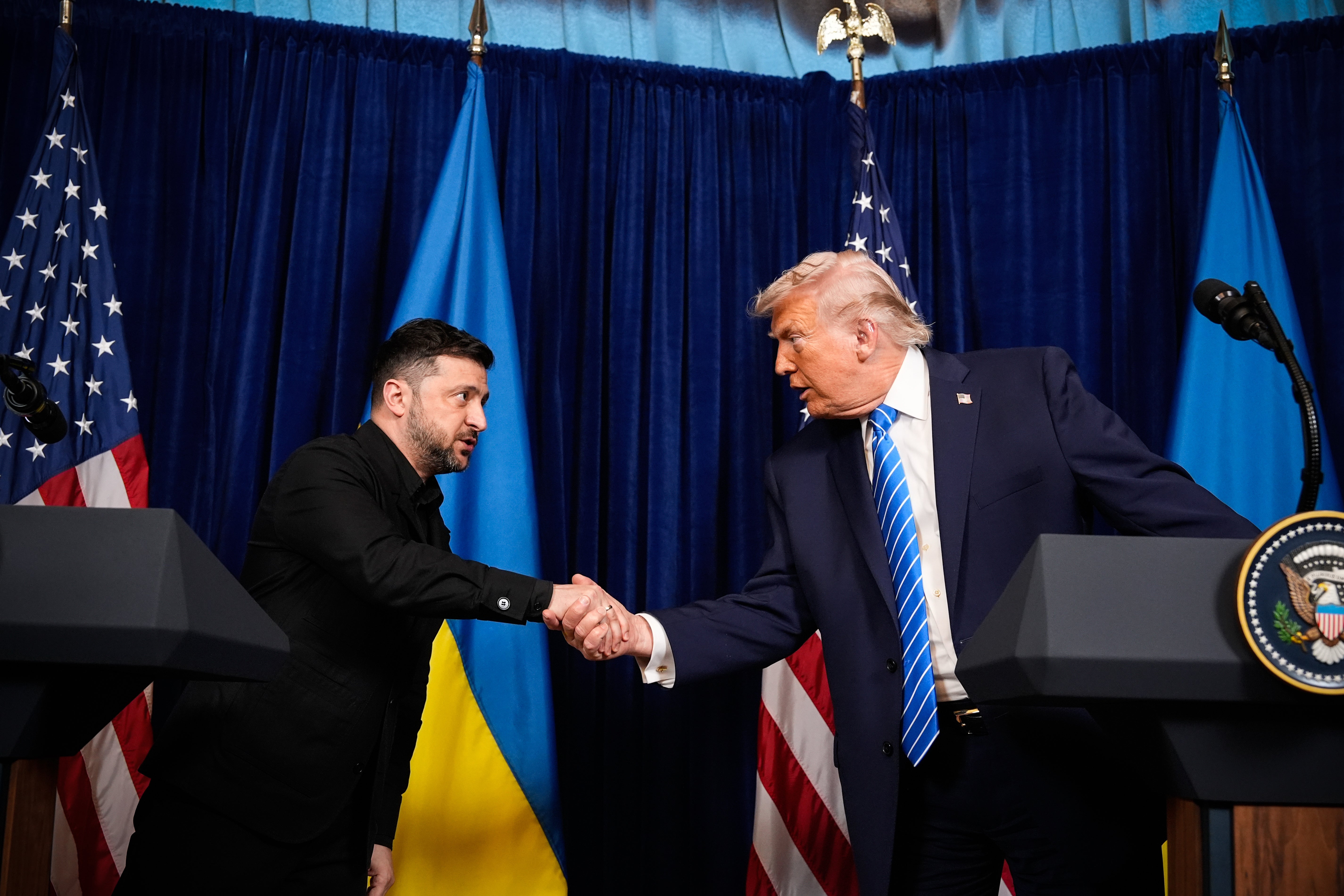 Trump uses Zelensky peace talks to indulge in conspiracy theories about 2020 election and the &lsquo;Russia hoax&rsquo;