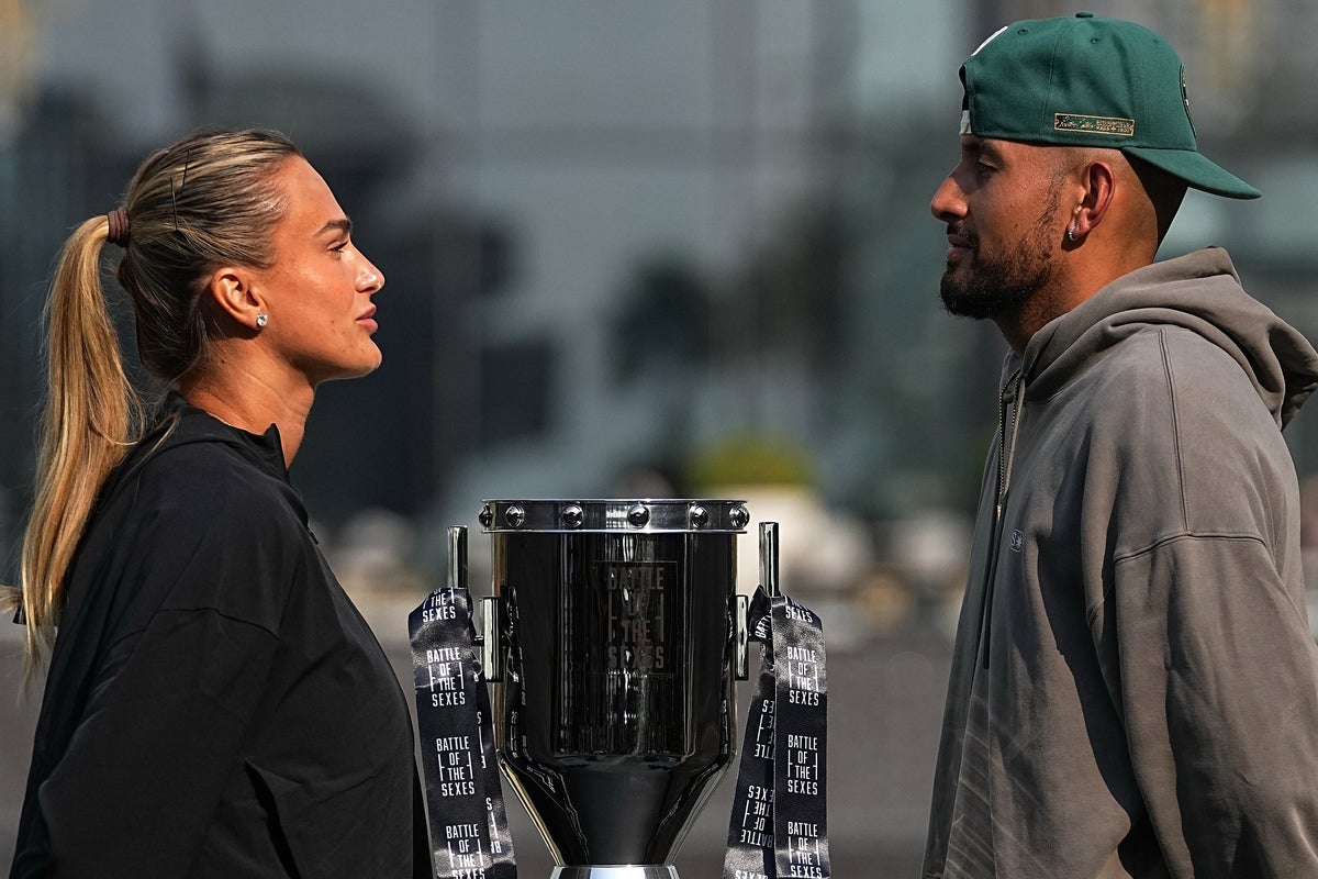 Kyrgios v Sabalenka live: Battle of the Sexes start time and latest updates from controversial tennis exhibition Kyrgios v Sabalenka live: Battle of the Sexes start time and latest updates from controversial tennis exhibition