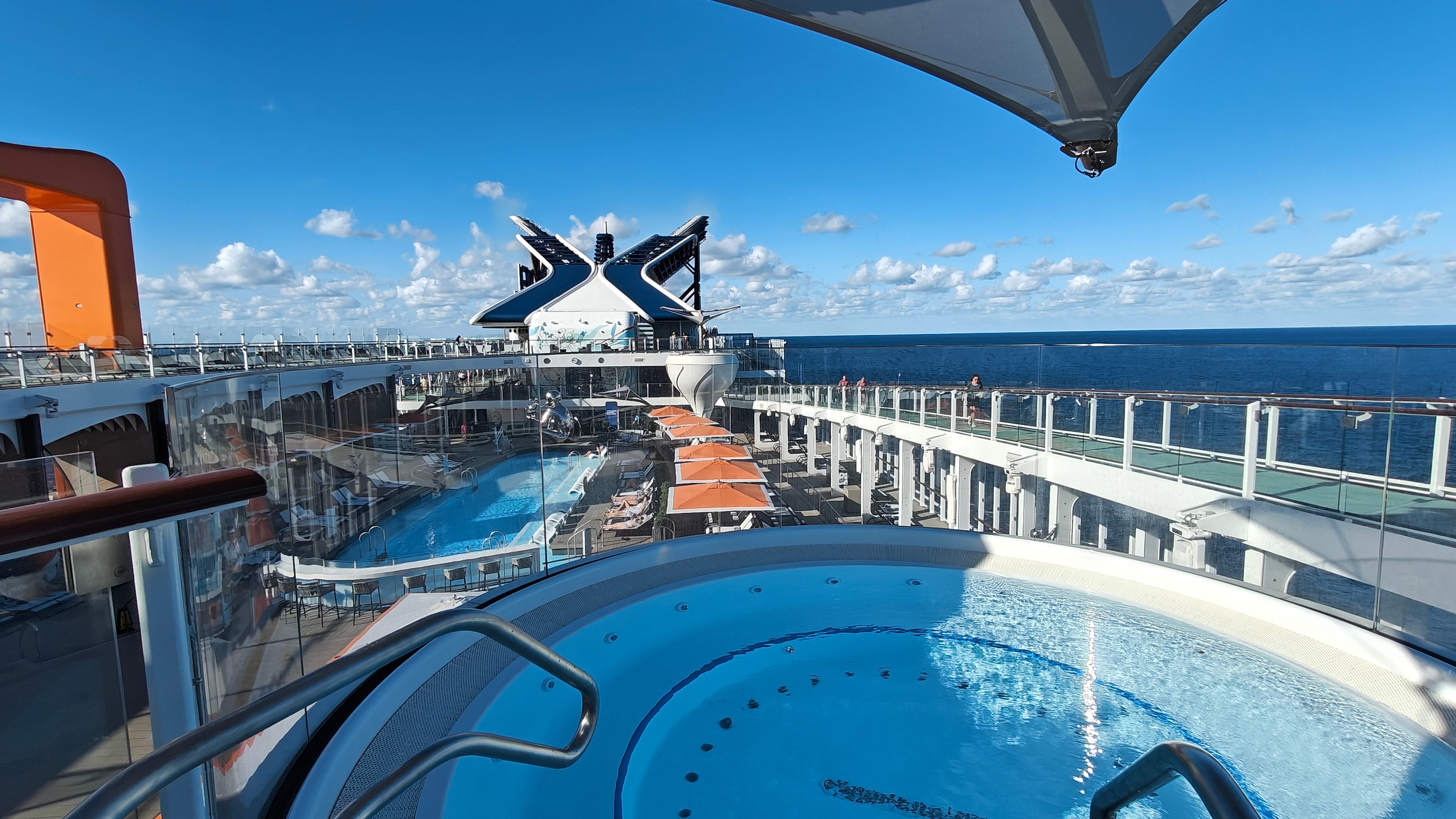 Pools and hot tubs on ships such as Celebrity Xcel are free to use