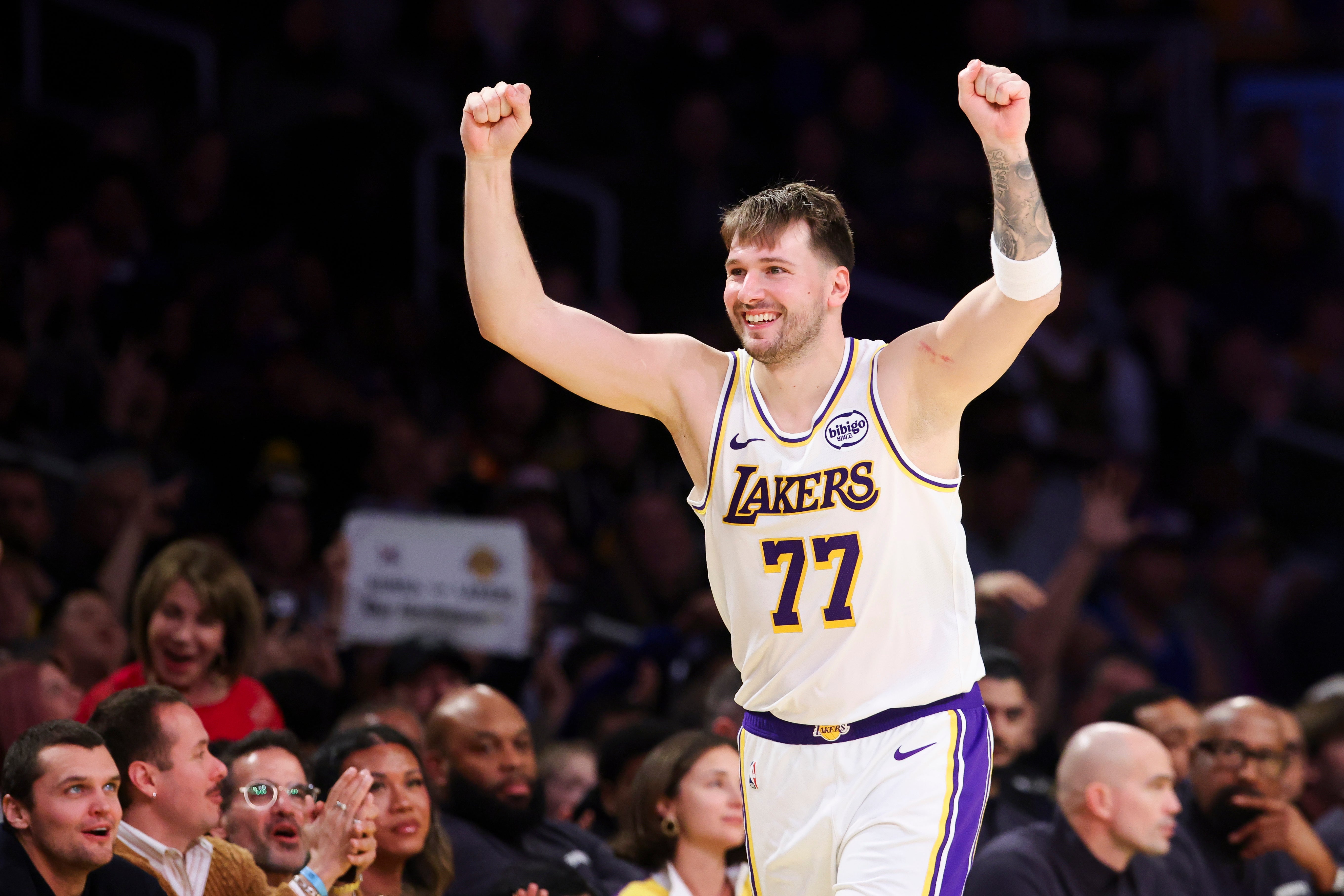 Luka Doncic was in inspired form for LA Lakers on Sunday night