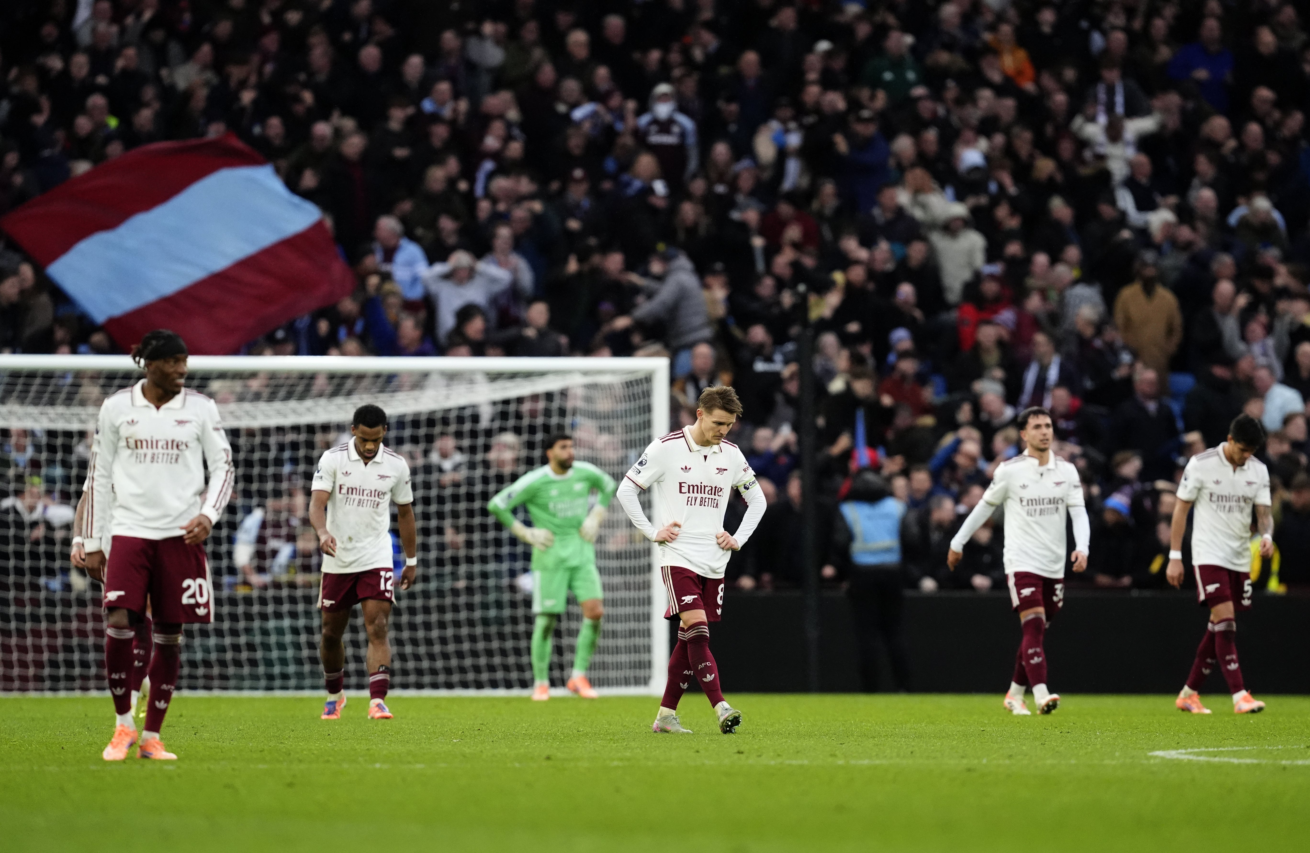 Arsenal dikalahkan 2-1 oleh Aston Villa awal bulan ini (Nick Potts/PA)