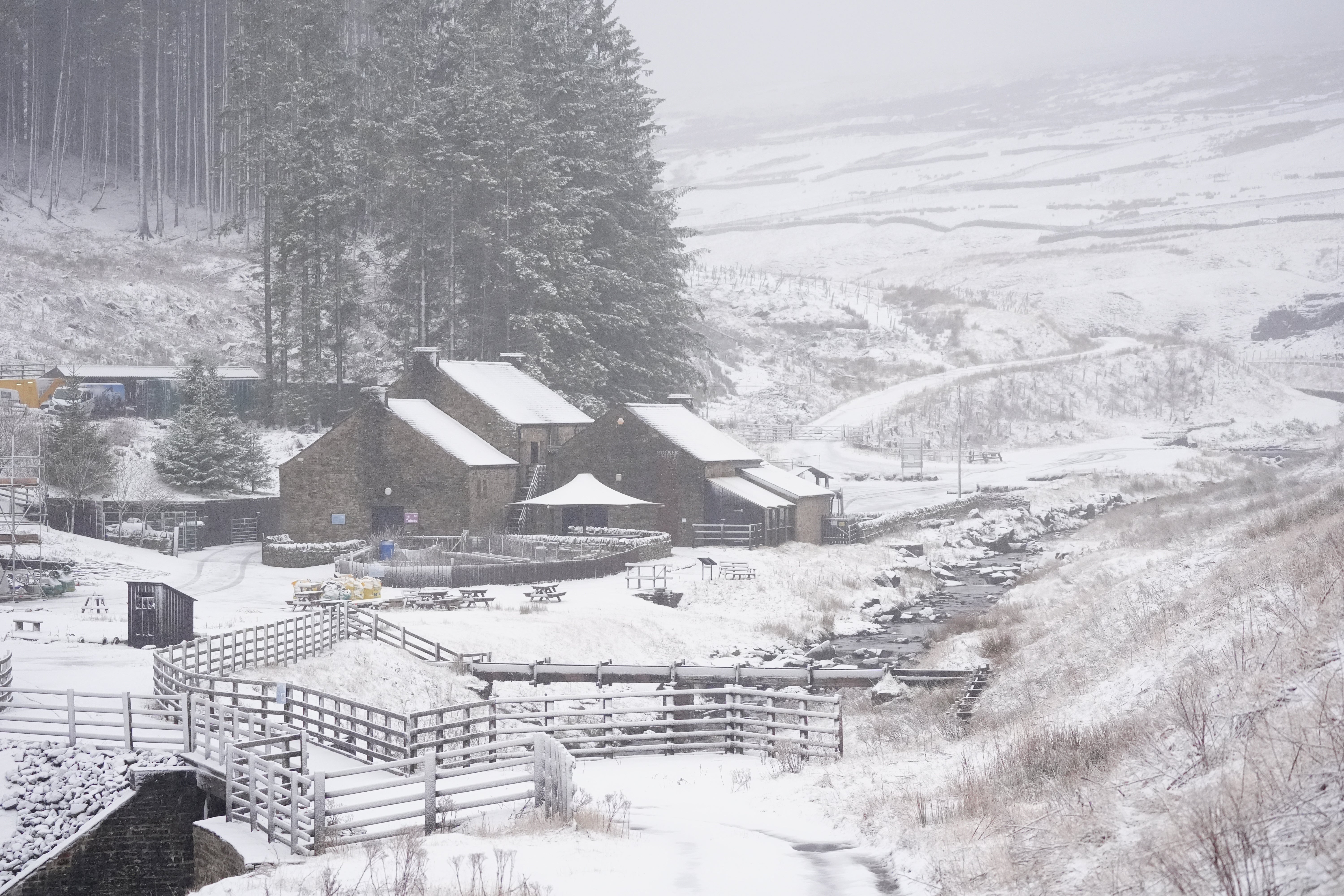 <p>Snow is forecast in northern areas of the UK (Owen Humphreys/PA)</p>