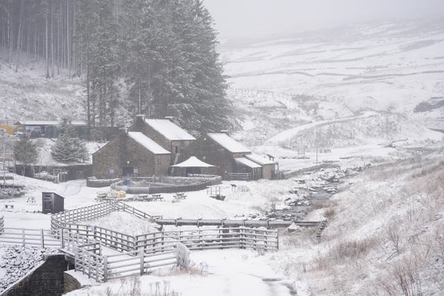<p>Snow is forecast in northern areas of the UK (Owen Humphreys/PA)</p>