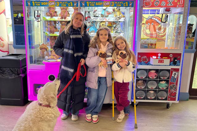 <p>We spent a lot of time in the amusement arcade on a pier, winning teddies and eating fish and chips</p>