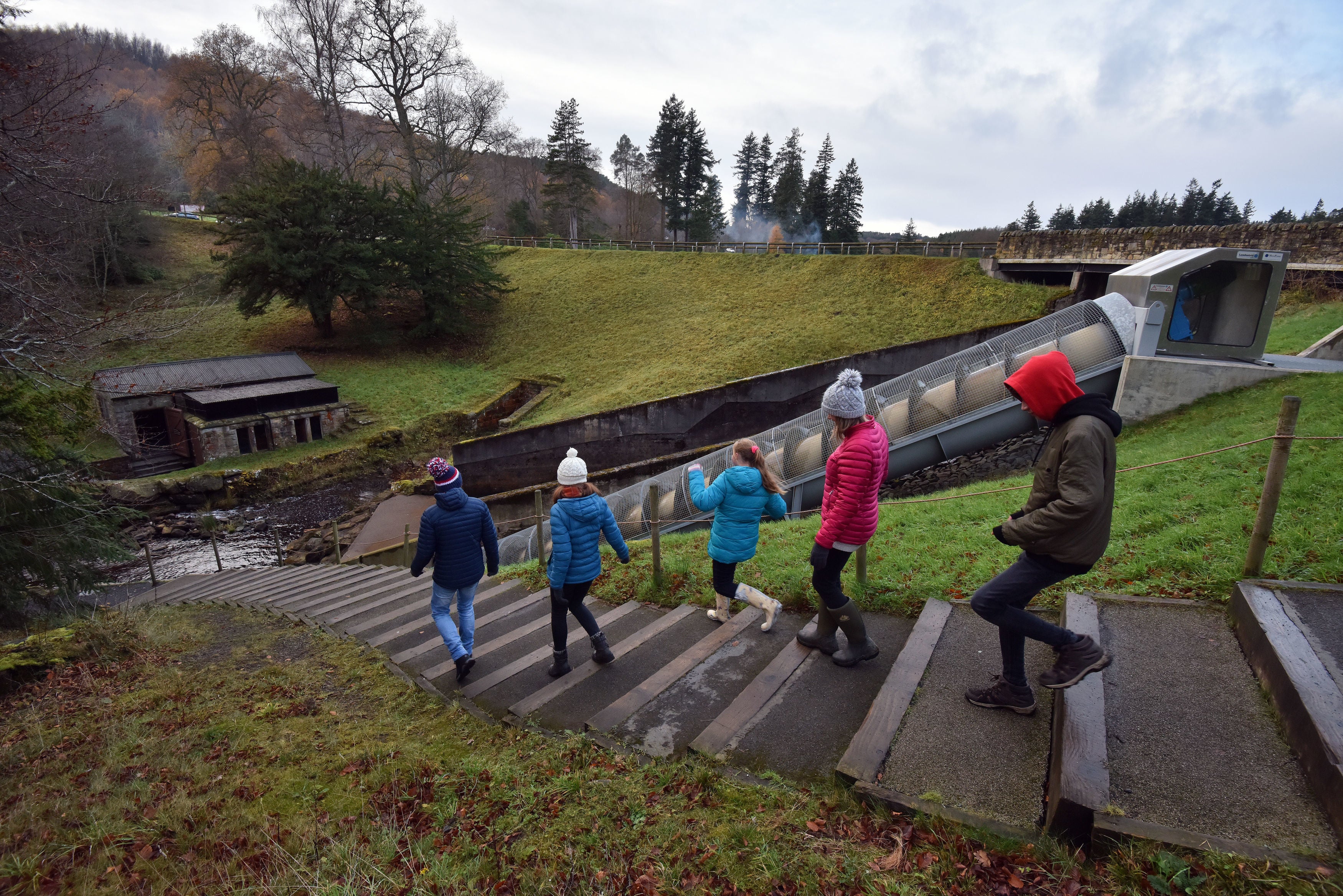 People visiting the National Trust's Cragside property in Northumberland (file image)