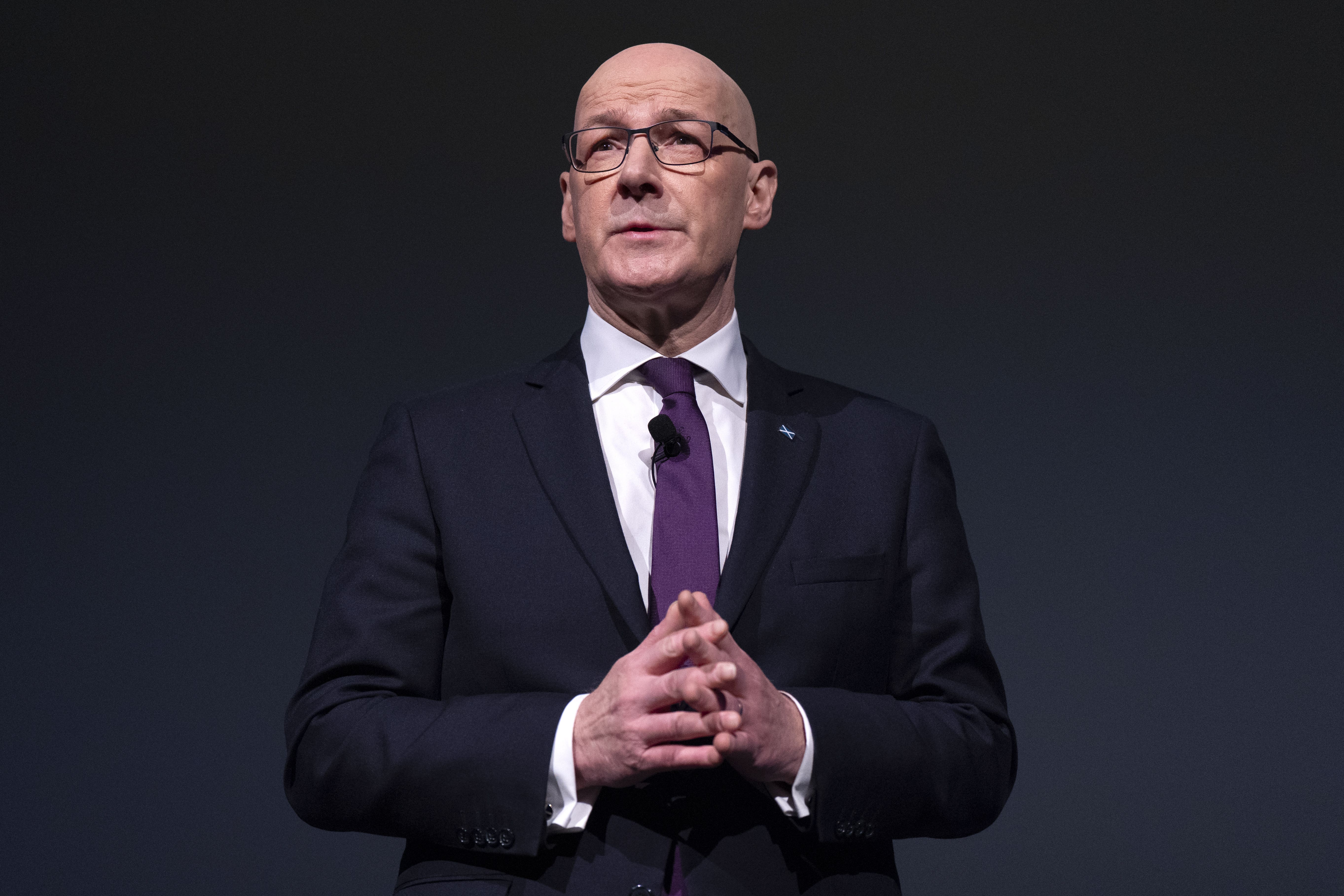 John Swinney was speaking on Monday (Jane Barlow/PA)