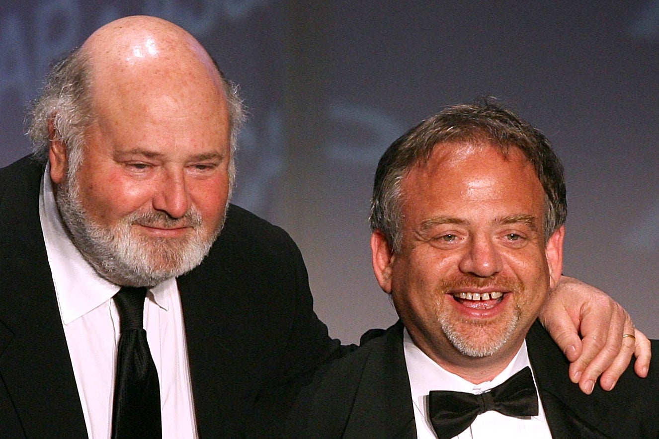 <p>Rob Reiner at the ASCAP Awards in 2007 with composer Marc Shaiman, who credits his work with the late 'When Harry Met Sally' and 'Misery' filmmaker with convincing him to quit being an 'inveterate pothead'</p>