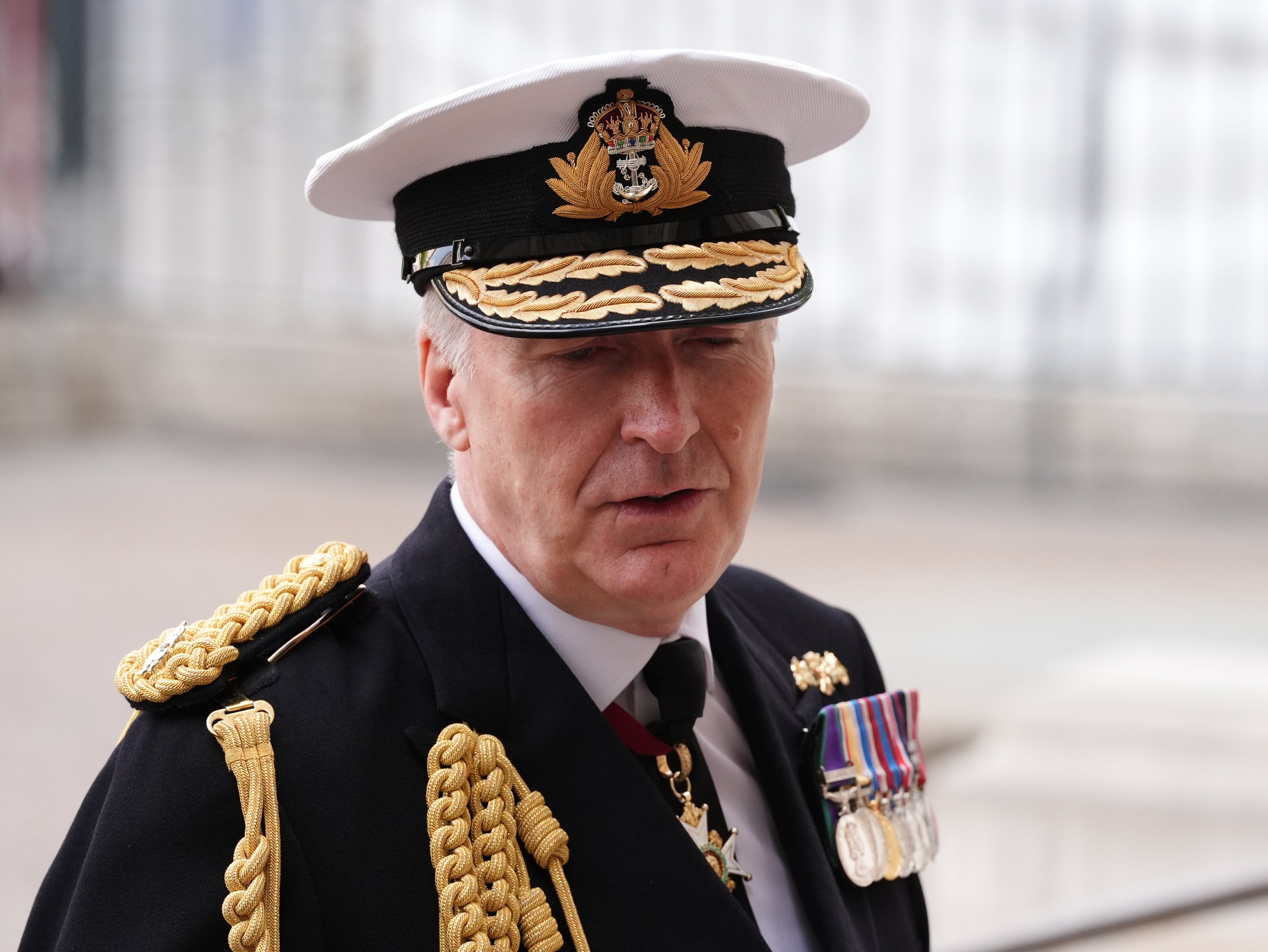 Sir Tony Radakin (pictured) was among the top military personnel celebrated in the New Year Honours list